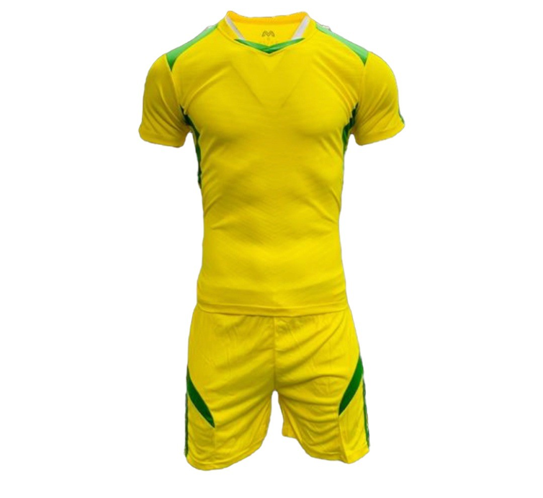 Chile Mens Football Kit Pack of 14 - Yellow Emerald