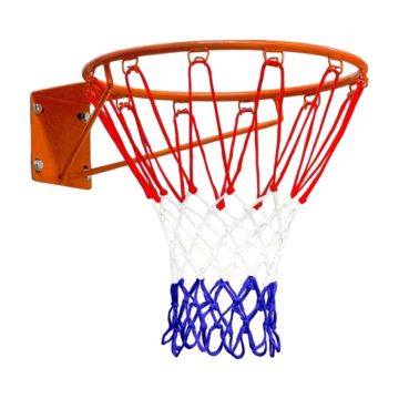 Basketball Hoop Ring with Three-Colour Net Pair