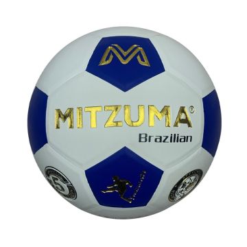 Brazilian Classic White/Royal Moulded Football