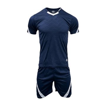 Denmark Mens Football Kit Pack of 14 - Navy/White