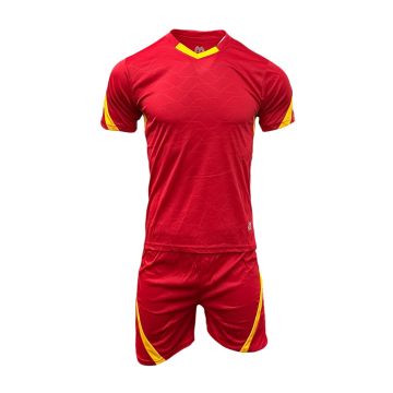Denmark Mens Football Kit Pack of 14 - Red/Gold