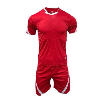 Denmark Mens Football Kit Pack of 14 - Red/White