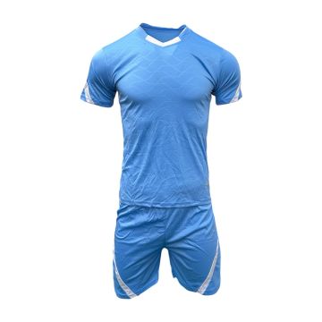 Denmark Mens Football Kit Pack of 14 - Sky/White