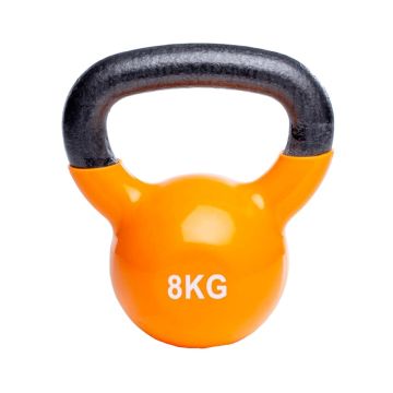 Vinyl-Coated Iron Kettlebell 8kg