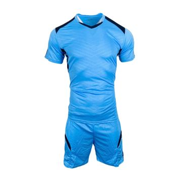 Chile Mens Football Kit Pack of 14 - Sky/Navy-Plain