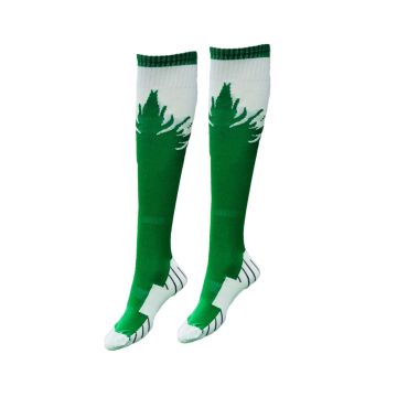 Flame Unisex Sports Socks Pack of 14 - Emerald/White