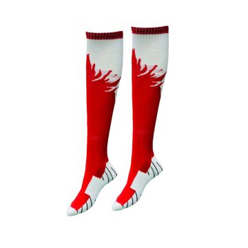 Flame Unisex Sports Socks Pack of 14 - Red/White