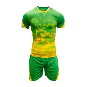 Morocco Sublimated Football Kit Pack of 14 - Emerald/Gold