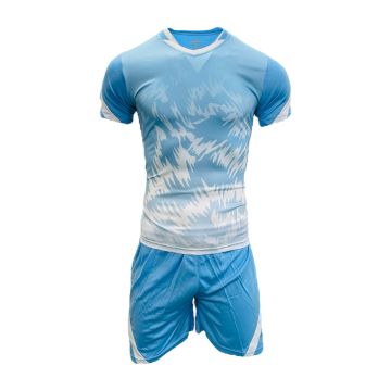 Morocco Sublimated Football Kit Pack of 14 - Sky/White