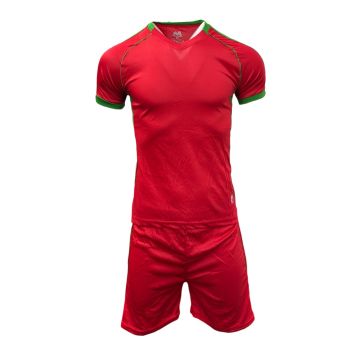 Norway Mens Football Kit Pack of 14 - Red/Emerald