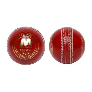 MB Malik Force Red Cricket Ball - 156g