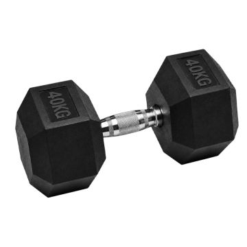Mitzuma 40kg rubber hex dumbbell sold individually