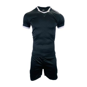 Peru Mens Football Kit Pack of 14 - Black/white