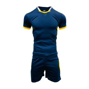 Peru Mens Football Kit Pack of 14 - Navy/Gold