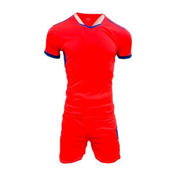 Peru Mens Football Kit Pack of 14 - Neon Orange/Royal