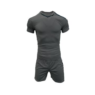 Iceland Football Kit - Grey/Black