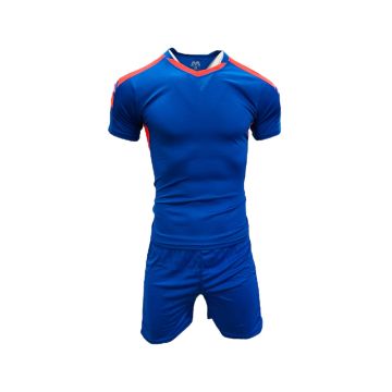 Iceland Football Kit - Royal/Neon Orange
