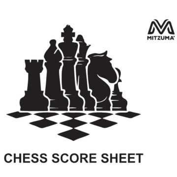 Chess Scorebook: 100 Games Sheets