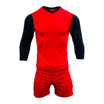 Euro Padded Goalkeepers Kit - Red/Black