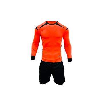 Inter Padded Goalkeeper Set With Number - Neon Orange/Black