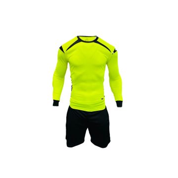 Inter Padded Goalkeeper Set With Number - Neon Yellow/Black