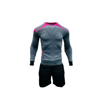 Inter Padded Goalkeeper Set With Number - Grey Pink/Black