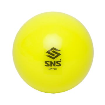 SNS Indoor Match Smooth Hockey Ball Yellow