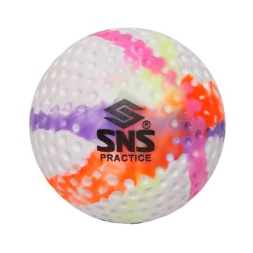 SNS Practice Dimple Hockey Ball Multi-Swirl