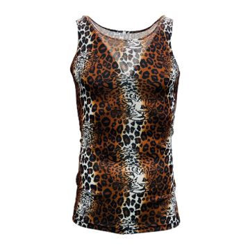 Ingwe Print Sublimated Vest Pack of 12 - Brown