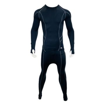 Compression long Pants And Long Sleeve Set - Black