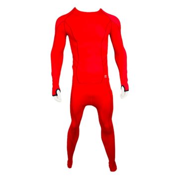 Compression long Pants And Long Sleeve Set - Red