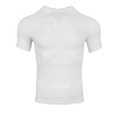 Compression Training Short Sleeve Top - White