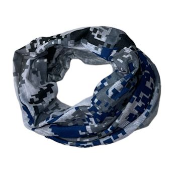Neck Gaiter/ Multi-Purpose Headband - Camo Blue