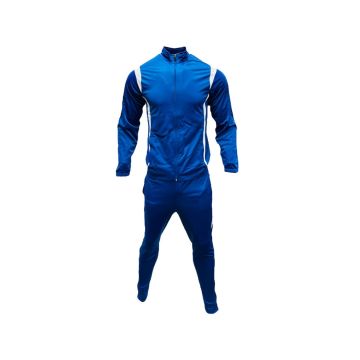 Madrid Tricot Embossed Front Tracksuit - Royal/White