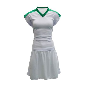 Attack Netball Kit Pack of 10 - White/Emerald