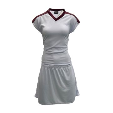 Attack Netball Kit Pack of 10 - White/Maroon