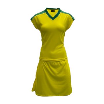 Attack Netball Kit Pack of 10 - Yellow/Emerald