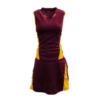 Dragon Netball Kit Pack of 10 - Maroon/Gold
