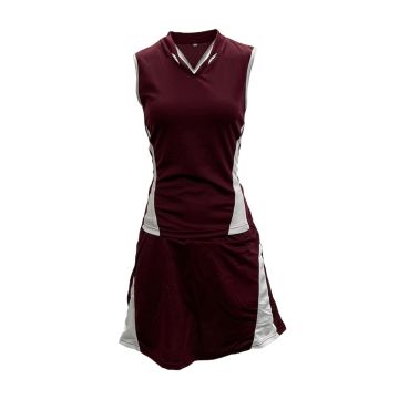 Dragon Netball Kit Pack of 10 - Maroon/White