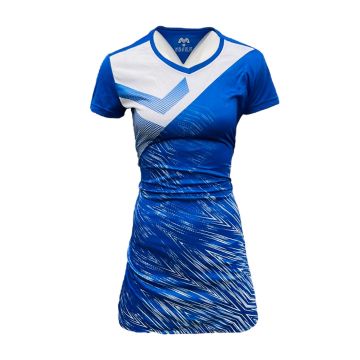 Strike Sublimated Netball Kit Pack of 10 - Royal/White