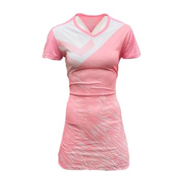 Strike Sublimated Netball Kit Pack of 10 - Pink/White