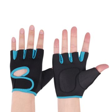 Padded Gym Glove - Black/Sky