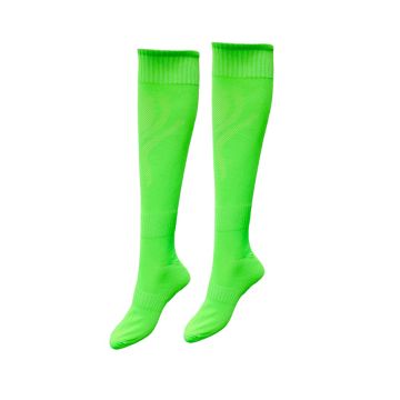 Plain Mesh Unisex Sports Socks Pack of 14 - Neon Green
