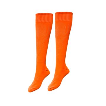 Plain Mesh Unisex Sports Socks Pack of 14 - Neon Orange