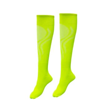 Plain Mesh Unisex Sports Socks Pack of 14 - Neon Yellow