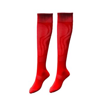 Plain Mesh Unisex Sports Socks Pack of 14 - Red