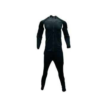 Raven Embossed Front Tracksuit - Black/White