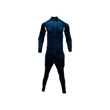 Raven Embossed Front Tracksuit - Navy/White
