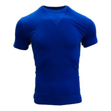 Crew Neck Cotton T-Shirt - Royal
