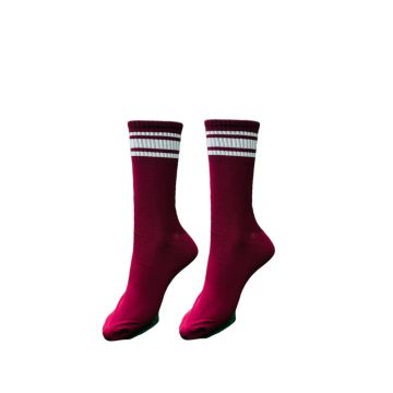 Active Sports Socks Pack of 12 - Maroon/White